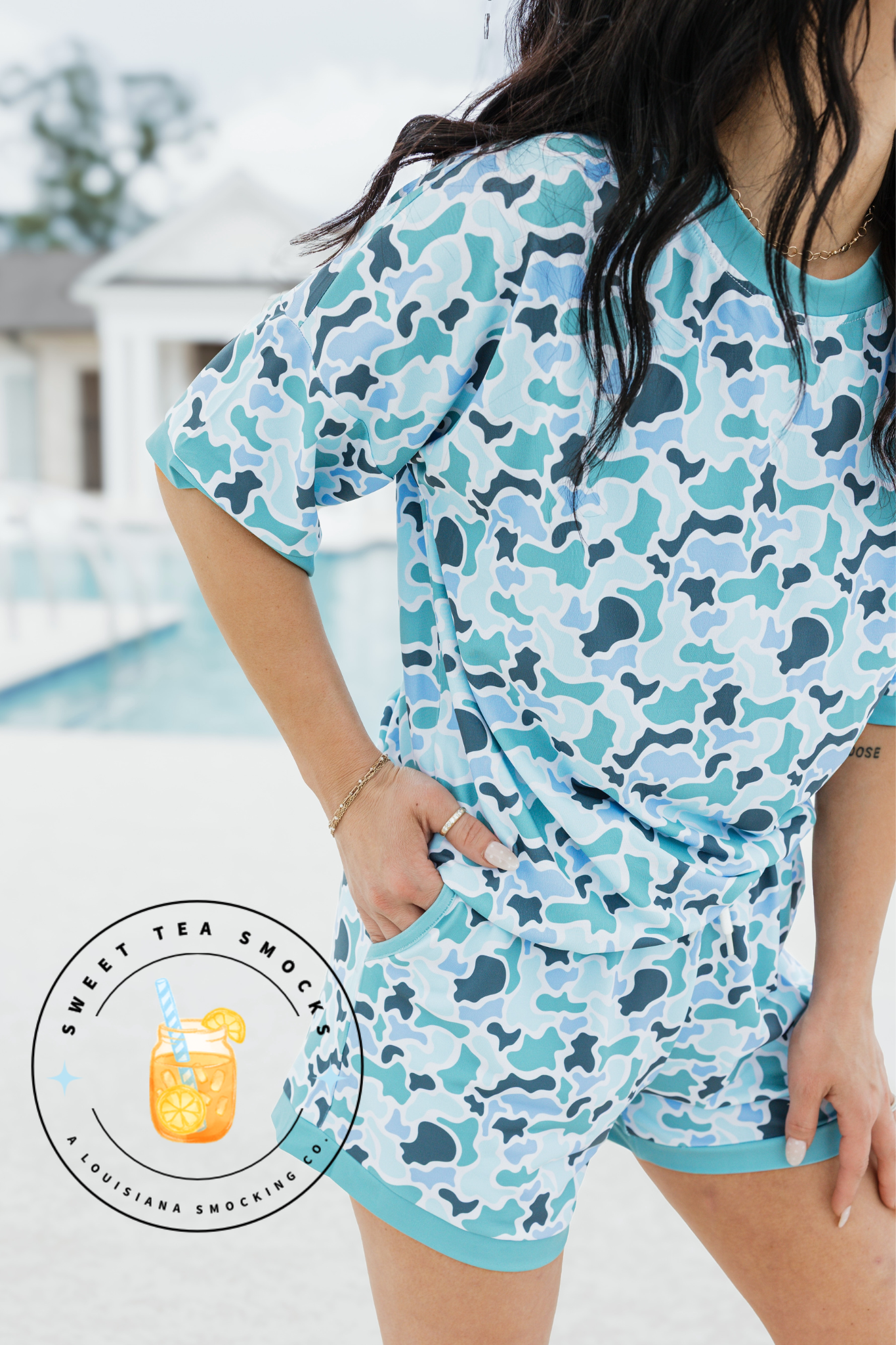 Blue Bayou Camo Adult Lounge Set