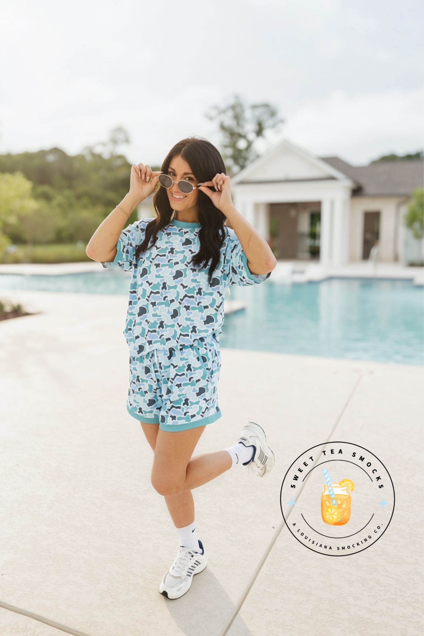 Blue Bayou Camo Adult Lounge Set