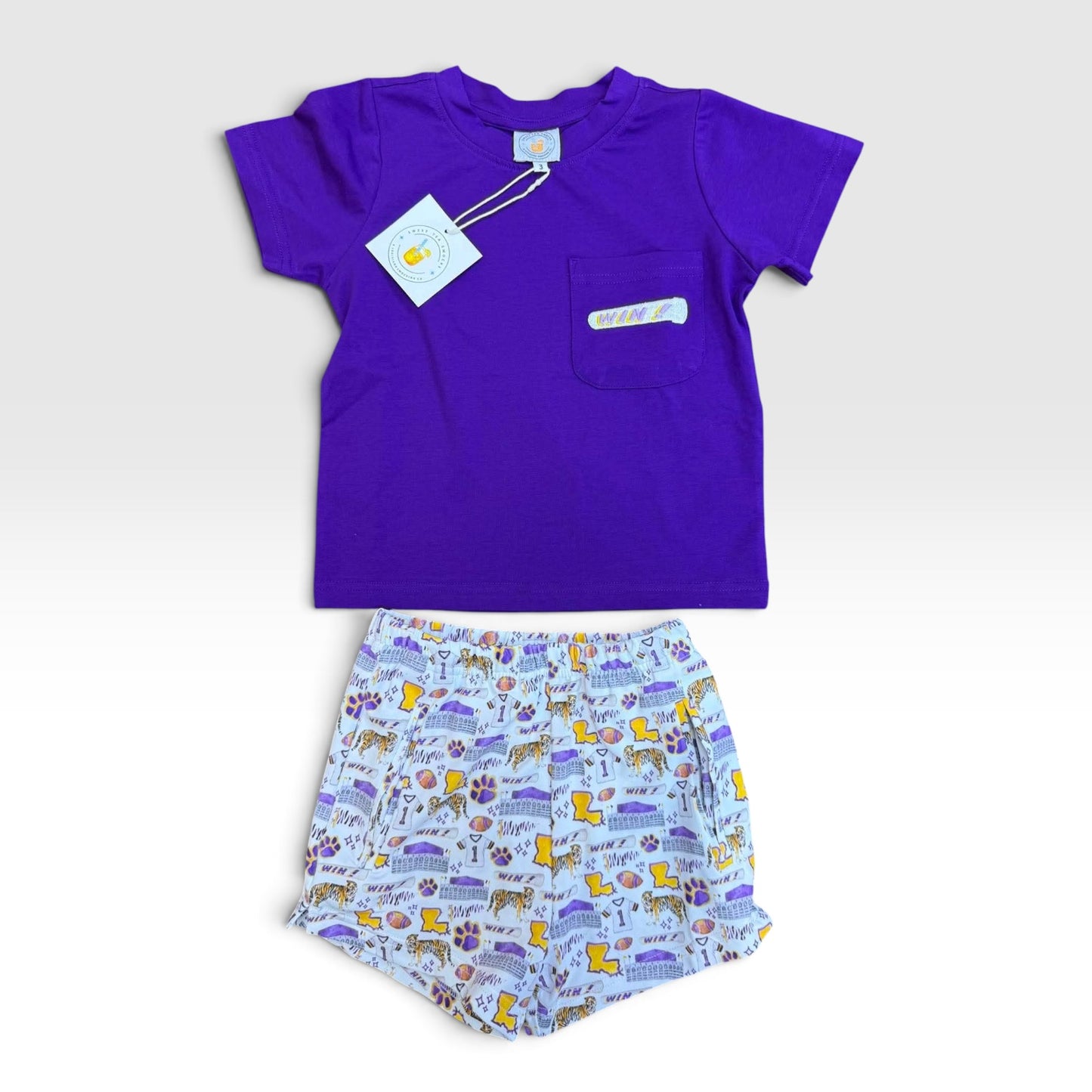 Preorder 26: All I Do Is Win Boy Shorty Set