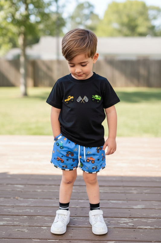 Preorder: Monster Jam French Knot Shorty Set