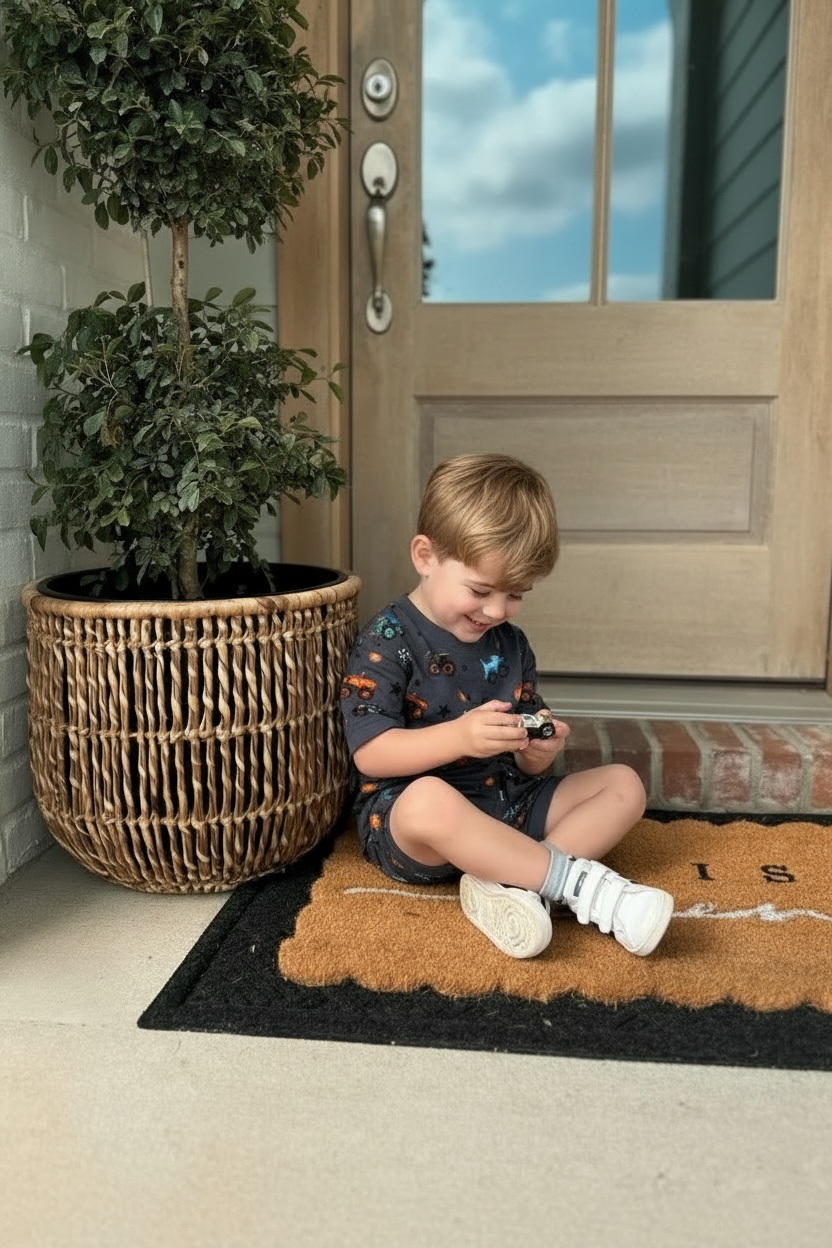Preorder: Charcoal Monster Jam Bamboo Youth Lounge Set