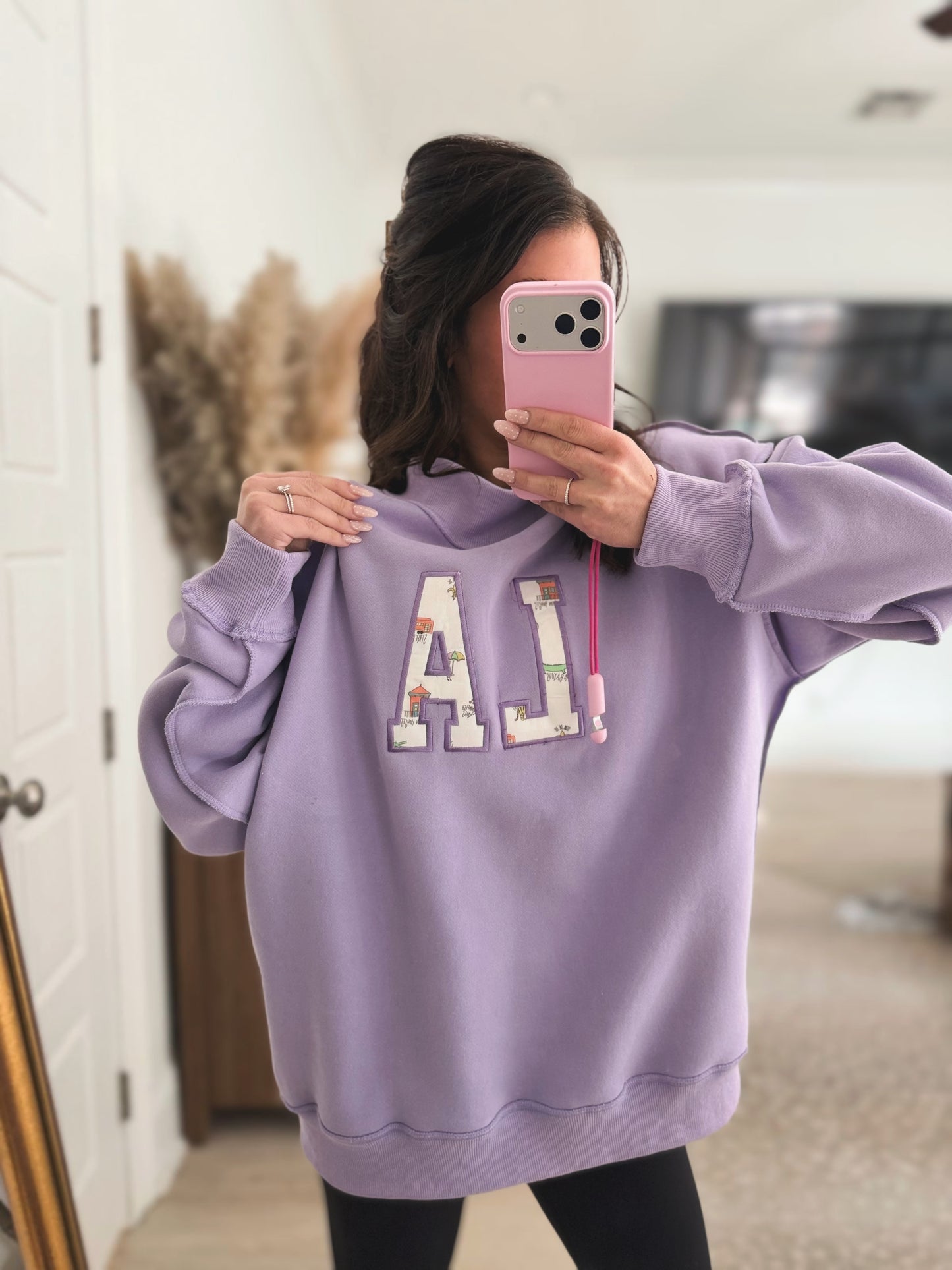 Lavender Mock Neck Sweater